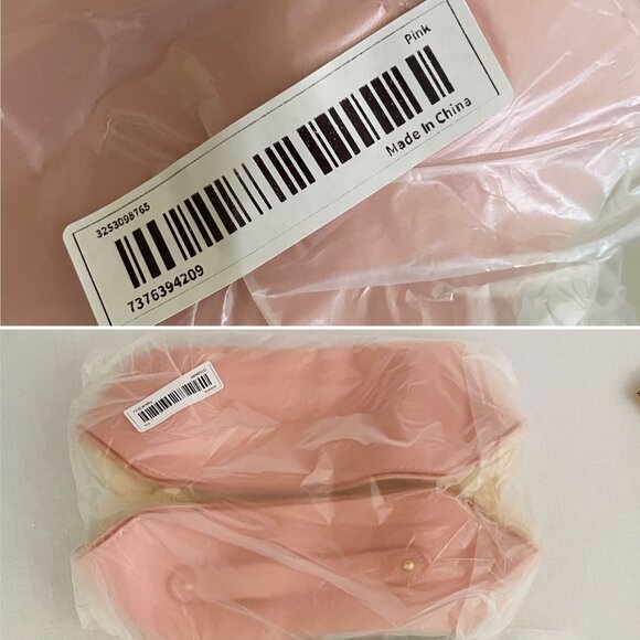 Cosmetics Makeup Organizer Bag with Handle Pink Large Capacity Perfect for Trave - Picture 10 of 12